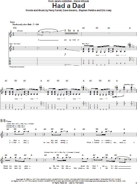 open zoom image for Had A Dad - Guitar TAB, New, Main