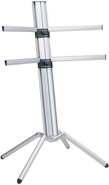 open zoom image for K&M Spider Double-Tier Keyboard Stand, Silver