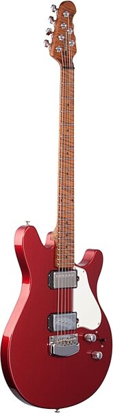 open zoom image for Ernie Ball Music Man Valentine Tremolo Electric Guitar (with Case), Body Left Front