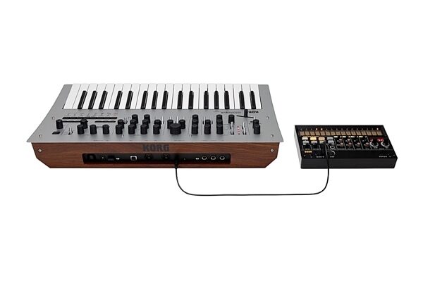 open zoom image for Korg Minilogue Analog Polyphonic Synthesizer, 37-Key, Silver, Sync 2