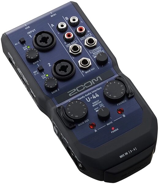 open zoom image for Zoom U-44 Handy Portable USB Audio Interface, View 4
