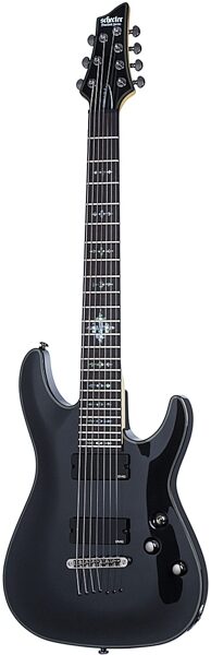 open zoom image for Schecter Damien Elite 7 7-String Electric Guitar, Metallic Black