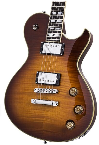 open zoom image for Schecter Solo-6 Custom Electric Guitar, Faded Vintage Sunburst - Closeup