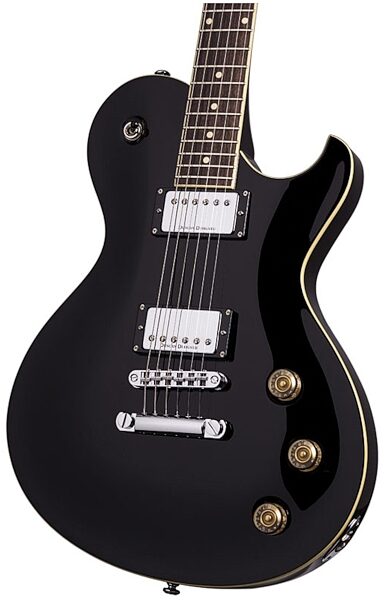 open zoom image for Schecter SOLO6 Standard Electric Guitar, Black - Closeup
