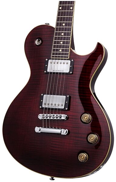open zoom image for Schecter SOLO6 Standard Electric Guitar, Black Cherry - Closeup
