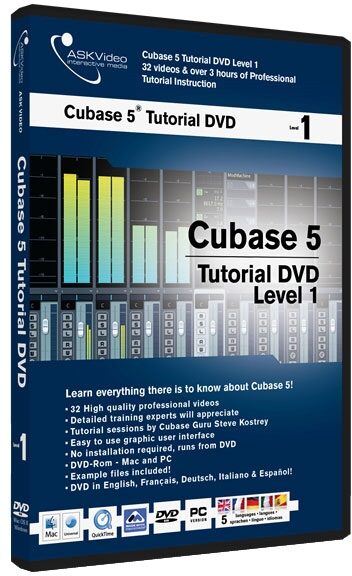 open zoom image for ASK Video Cubase 5 Tutorial Level 1 Video, Main