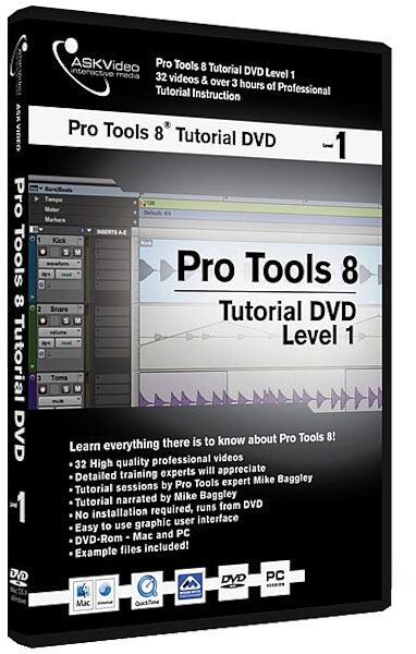 open zoom image for ASK Video Pro Tools 8 Tutorial Level 1 Video, Main