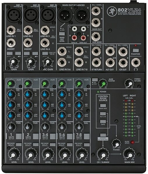 open zoom image for Mackie 802VLZ4 8-Channel Mixer, Open Box (Like New), Main