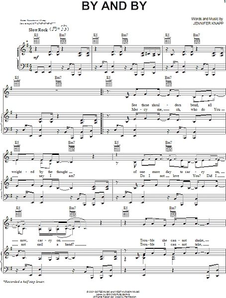 open zoom image for By And By - Piano/Vocal/Guitar, New, Main