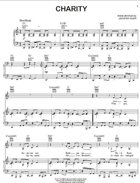 open zoom image for Charity - Piano/Vocal/Guitar, New, Main