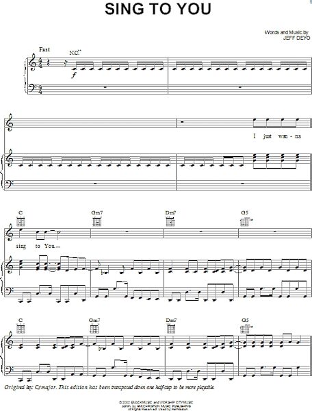 open zoom image for Sing To You - Piano/Vocal/Guitar, New, Main