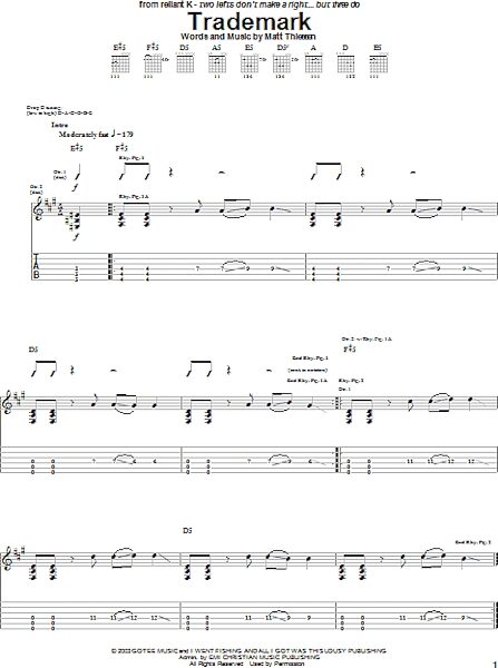 open zoom image for Trademark - Guitar TAB, New, Main