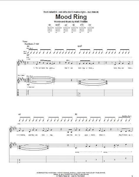 open zoom image for Mood Ring - Guitar TAB, New, Main