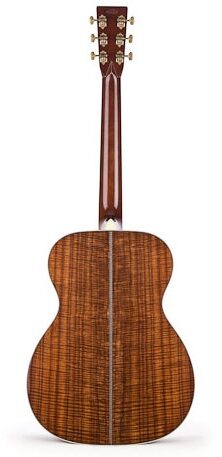 open zoom image for Martin OM Figured Koa Acoustic Guitar (with Case), Back