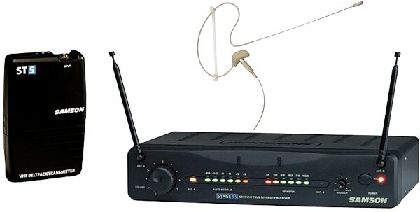 open zoom image for Samson SW55VSCS Stage 55 VHF Wireless Headset System with SE10TM Microphone, Main