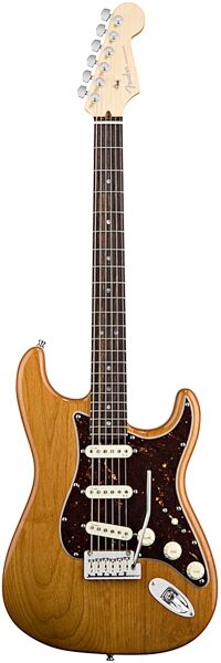 open zoom image for Fender American Deluxe Stratocaster Electric Guitar (Rosewood with Case), Amber