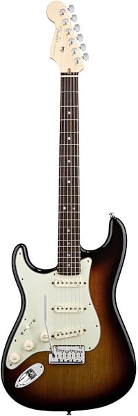 open zoom image for Fender American Deluxe Left-Handed Stratocaster Electric Guitar (Rosewood, with Case), 3-Color Sunburst