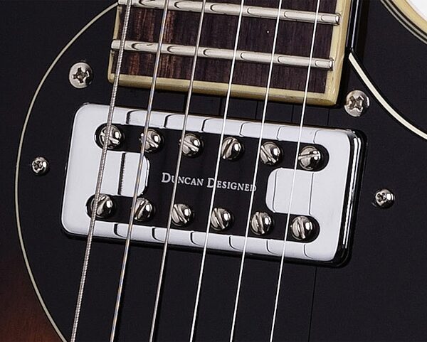 open zoom image for Schecter Solo Vintage Electric Guitar, Black - Pickups