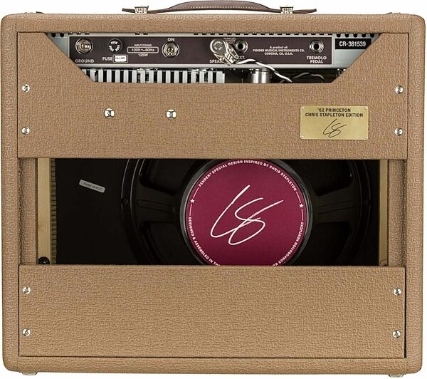 open zoom image for Fender '62 Princeton Chris Stapleton Guitar Tube Combo Amplifier (12 Watts, 1x12"), New, Back