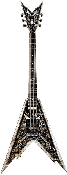 open zoom image for Dean Dime Razorback V-255 Blades Electric Guitar (with Case), Main