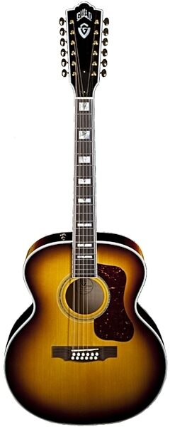 open zoom image for Guild F-412 Jumbo Acoustic Guitar (with Case, 12-String), Antique Burst