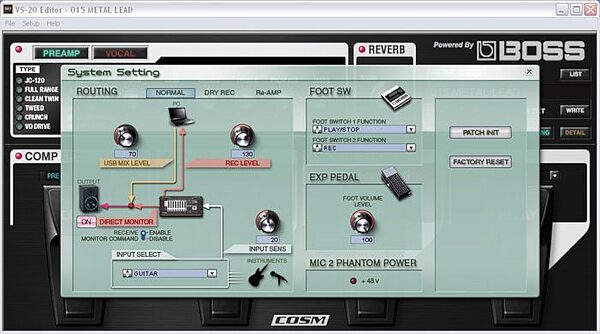 open zoom image for Cakewalk V-Studio 20 USB Audio Interface, Screenshot-3