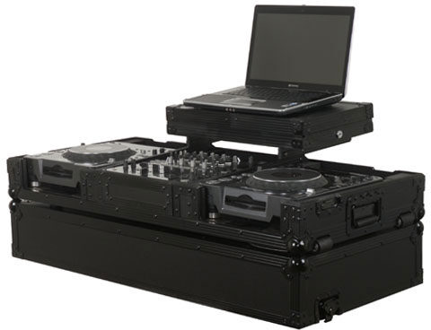 open zoom image for Odyssey FZGSX12CDJWBL Black Label Mixer/CD Player Case, Main