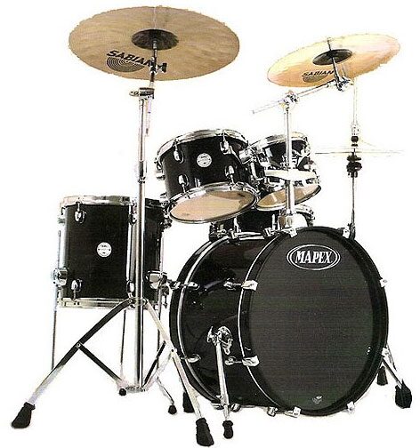 open zoom image for Mapex HXB5074 HX Horizon Fastpack 5-Piece Drum Kit, Black