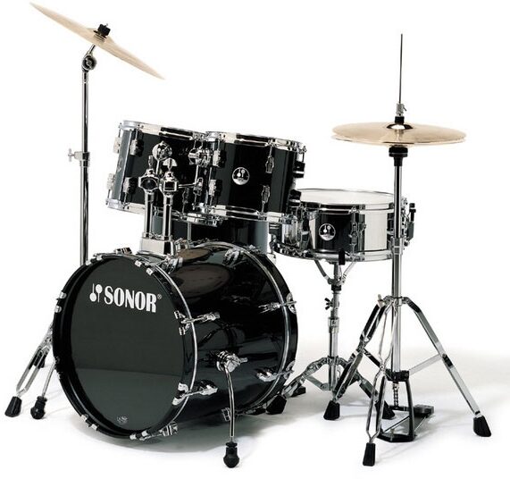 open zoom image for Sonor Force 507 Combo 5-Piece Drum Kit, Black