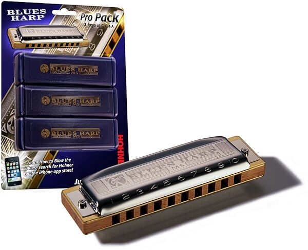 open zoom image for Hohner Blues Harp Pro Harmonica Set, Main