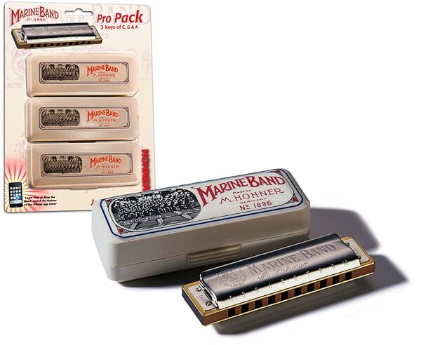 open zoom image for Hohner Marine Band Pro Harmonica Set, Main