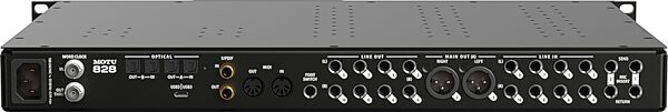 open zoom image for MOTU 828 28x32 USB-C Audio Interface, New, Action Position Back