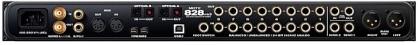 open zoom image for MOTU 828Mk3 Hybrid FireWire/USB Audio Interface, Rear
