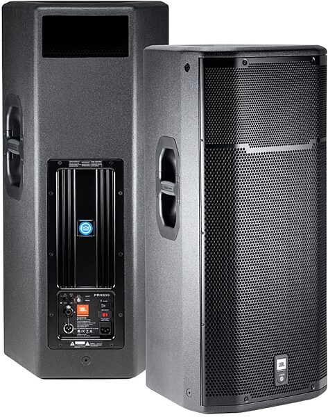 open zoom image for JBL PRX635 3-Way Powered Speaker (1500 Watts, 1x15"), Front and Back
