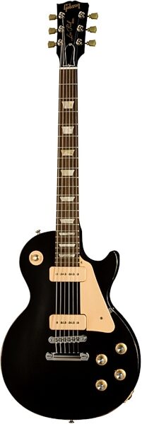 open zoom image for Gibson 1950s Les Paul Studio Tribute Electric Guitar (with Gig Bag), Worn Satin Ebony