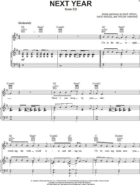 open zoom image for Next Year - Piano/Vocal/Guitar, New, Main