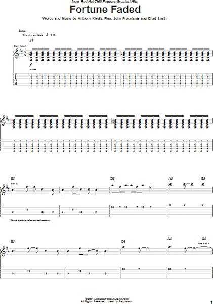 open zoom image for Fortune Faded - Guitar TAB, New, Main