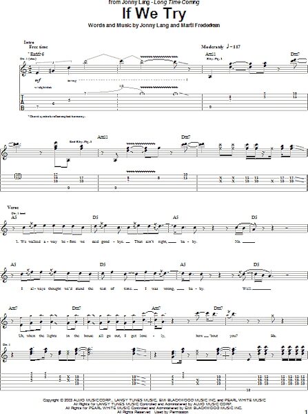 open zoom image for If We Try - Guitar TAB, New, Main