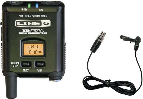 open zoom image for Line 6 XDV70L Digital Lavalier Wireless System, Transmitter and Mic