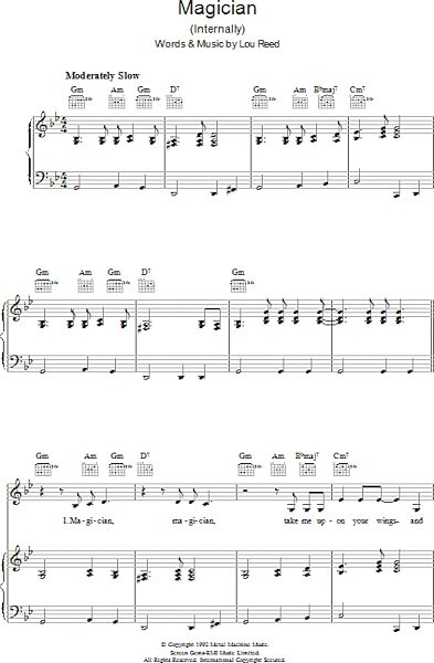 open zoom image for Magician - Piano/Vocal/Guitar, New, Main