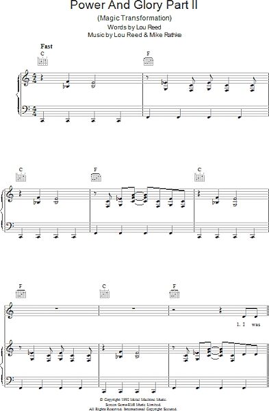 open zoom image for Power And Glory Part 2 - Piano/Vocal/Guitar, New, Main
