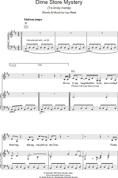 open zoom image for Dime Store Mystery - Piano/Vocal/Guitar, New, Main