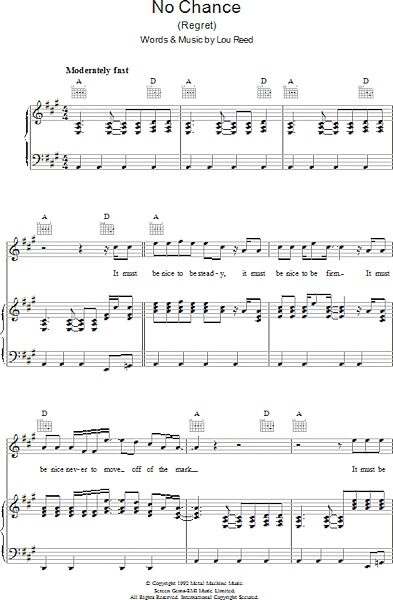 open zoom image for No Chance - Piano/Vocal/Guitar, New, Main