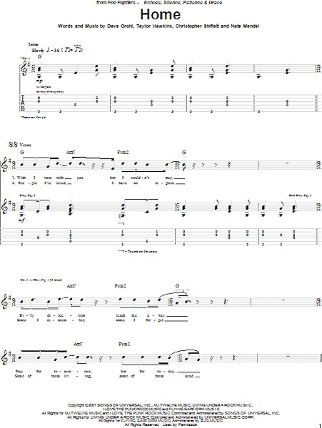 open zoom image for Home - Guitar TAB, New, Main