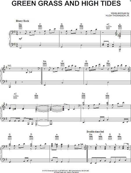 open zoom image for Green Grass And High Tides - Piano/Vocal/Guitar, New, Main