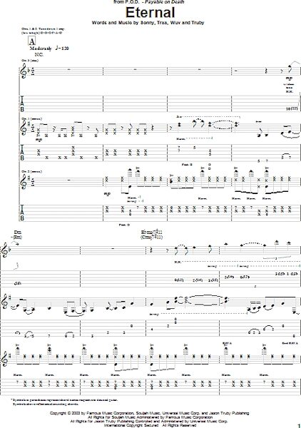 open zoom image for Eternal - Guitar TAB, New, Main