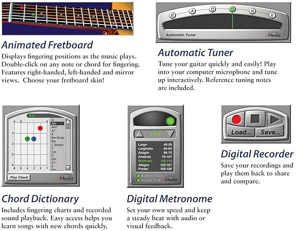 open zoom image for eMedia Guitar Basics Instructional Software (Mac and Windows), Screenshot 3
