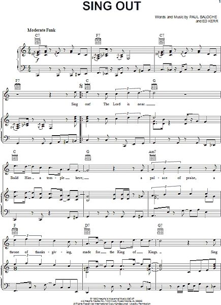 open zoom image for Sing Out - Piano/Vocal/Guitar, New, Main