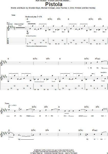 open zoom image for Pistola - Guitar TAB, New, Main