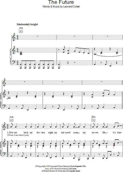 open zoom image for The Future - Piano/Vocal/Guitar, New, Main